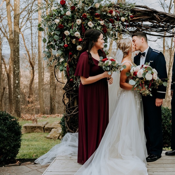 Show me your MuMu | Emily | merlot chiffon | Large - Picture 5 of 5